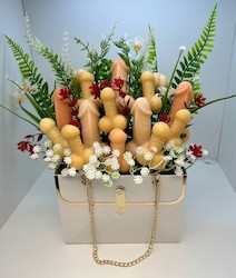 🔥ORNAMENTAL CANDLES WITH ATTITUDE 🔥: 1D - PECKER BOUQUETS - THE WILD ONE - YLANG YLANG - YELLOW TONES**