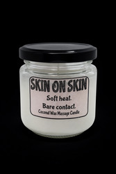 🔥 SKIN & FLAME – Coconut Wax Massage Candles: 🤍 Skin on Skin - Coconut Wax Massage Candle - 120ml**