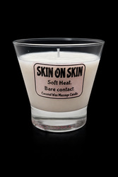 🔥 SKIN & FLAME – Coconut Wax Massage Candles: 🤍 Skin on Skin - Coconut Wax Massage Candle - 200ml**