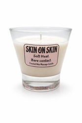 🔥 SKIN & FLAME – Coconut Wax Massage Candles: 🤍 Skin on Skin - Coconut Wax Massage Candle - 200ml**