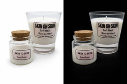 🔥 SKIN & FLAME – Coconut Wax Massage Candles: 🤍 Skin on Skin - Coconut Wax Massage Candle - 200ml**