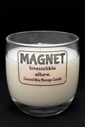 🔥 SKIN & FLAME – Coconut Wax Massage Candles: 🖤 Magnet - Coconut Wax Massage Candle - 200ML**