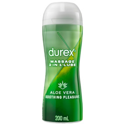 🧴 SLIDE INTO IT — Massage & Lubes: 8A - DUREX - MASSAGE ALEO VERA 2 IN 1 LUBE 200ML - 3199299***