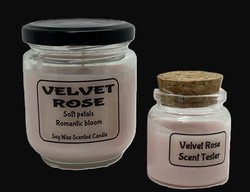 🔥 ROOM & MOOD – Soy Wax Scented Candles 🔥: Velvet Rose  – Soy Wax Candle