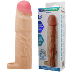 🧤 SUIT UP — Sleeves That Go the Extra Inch: 2A - PRETTY LOVE - REALISTIC PENIS SLEEVE - GERD 7.7"- BI-026258**