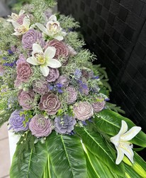💜 Casket Displays 💜: 🕊️ Lavender Serenity Casket Display