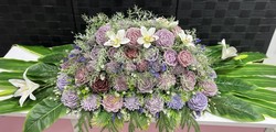 💜 Casket Displays 💜: 🕊️ Lavender Serenity Casket Display
