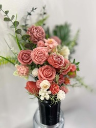 🕊️ Memorial Spike Arrangements 🕊️: 🌸 Dusky Rose Memorial Spike Arrangement 🌸