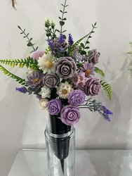 🕊️ Memorial Spike Arrangements 🕊️: 💜 Lavender Memorial Spike Arrangement 💜