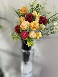 🕊️ Memorial Spike Arrangements 🕊️: 💜 Golden Memorial Spike Arrangement 💜