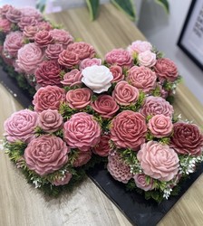 💜 Casket Displays 💜: 🌸 Blush Remembrance CROSS Display