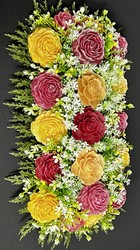 🕊️ Memorial Arrangements 🕊️: 🌸Golden Rose Tribute - SJ-LGMD-01** 🌸