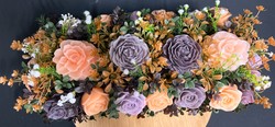 🕊️ Memorial Arrangements 🕊️: 🌸Lavender and Apricot Garden - SJ-LGMD-03** 🌸