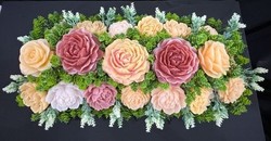 🕊️ Memorial Arrangements 🕊️: 🌸Dusty Rose and Cream Garden - SJ-LGMD-06** 🌸