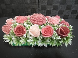 🕊️ Memorial Arrangements 🕊️: 🌸Dusty Rose and Burgundy Garden - SJ-MEDMD-05** 🌸