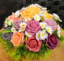 Our Hire Collection: 🌸 SUNSHINE & DAISIES FLORAL BOWL FLORAL BOWL DISPLAY 🌸
