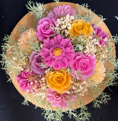 Our Hire Collection: 🌸 PINK SUNSET GARDEN FLORAL BOWL🌸