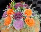 🌸 APRICOT & MAUVE BERRY GARDEN FLORAL BOWL🌸