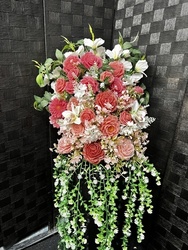 🌸 Forever Florals 🌸: 🌹BLUSH ROMANCE CASCADING – FLORAL DISPLAY HIRE🌹